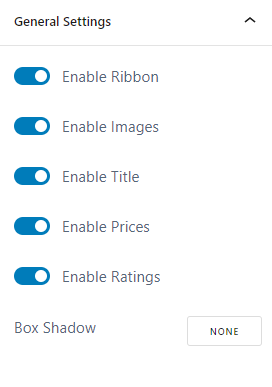 AffiliateX Product Comparison block setting