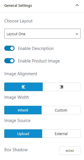 AffiliateX Single Product Pros and Cons block Setting