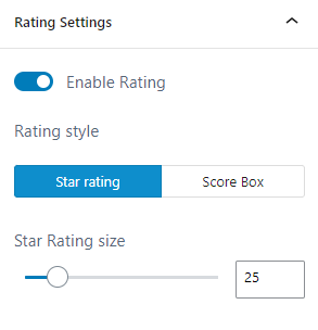 AffiliateX Single Product Pros and Cons block Setting