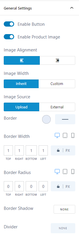 AffiliateX Single Product block setting