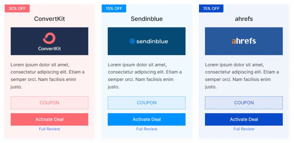 AffiliateX Coupon Grid