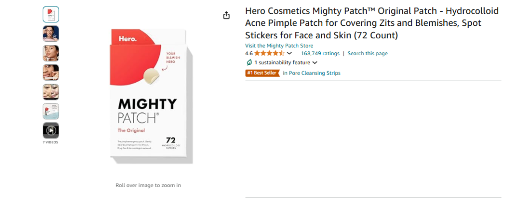 Mighty Patch: Top 10 Best Selling Products on Amazon in 2025