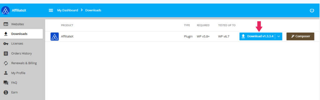 How to Download License Key & Plugins Files from Your AffiliateX Account
