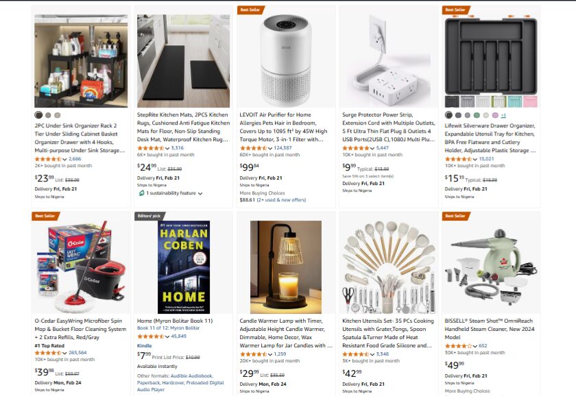 Amazon kitchen and devices