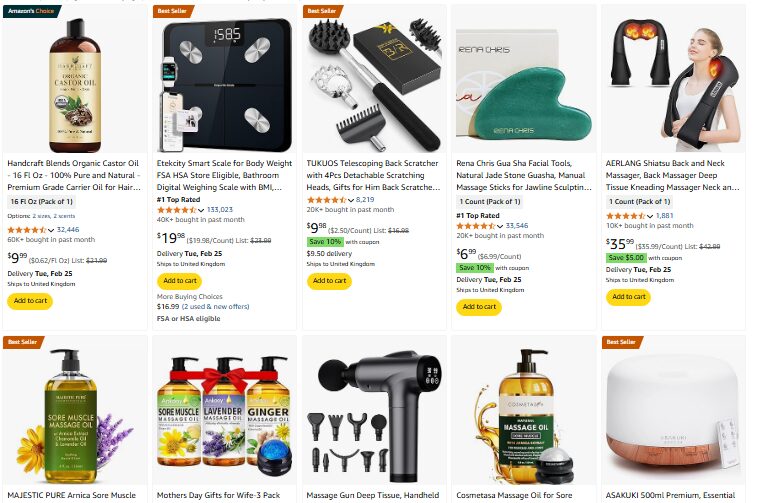 Health and Wellness niche on Amazon