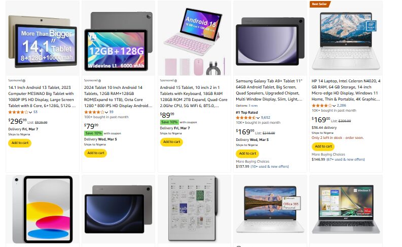 Tech Gadgets and electronic niche on Amazon