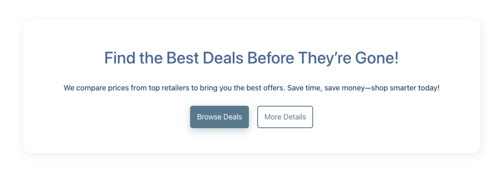 AffiliateX CTA block sample
