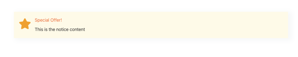 AffiliateX Notice Block sample