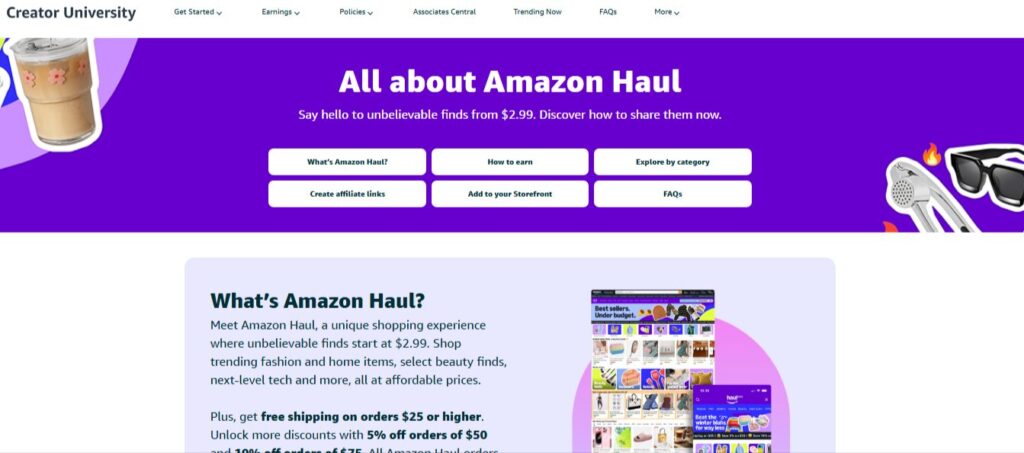 Amazon Haul Snapshot