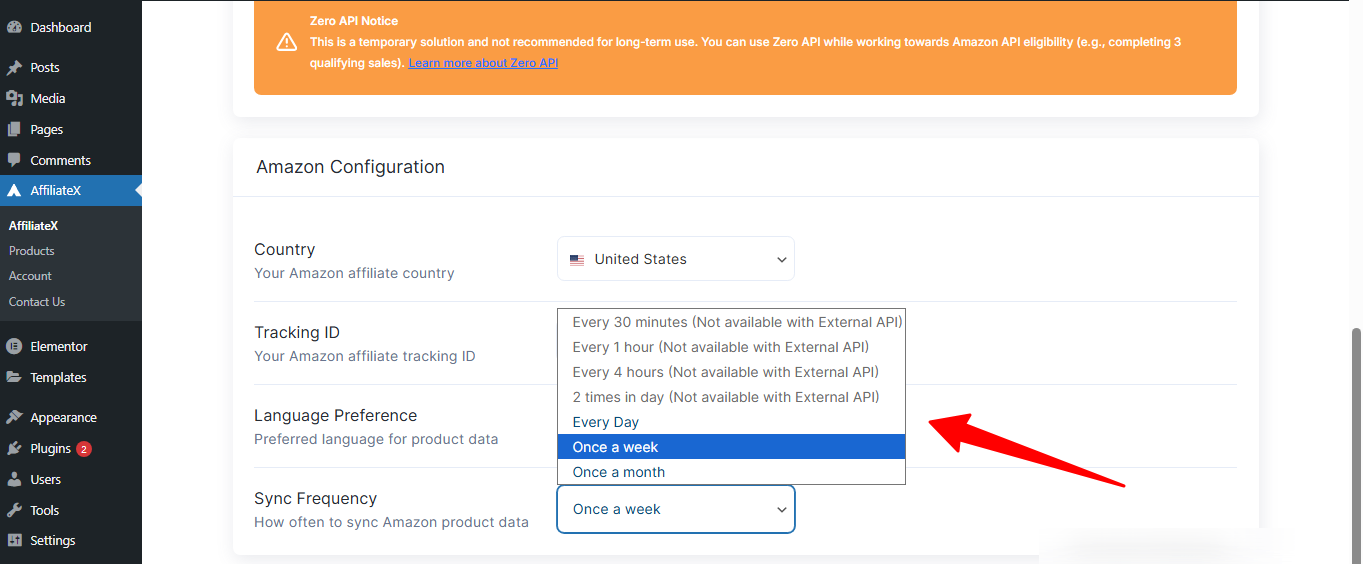 AffiliateX Zero API Integration