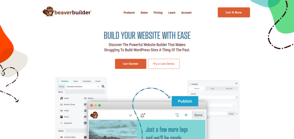 Snapshot of Beaver Builder