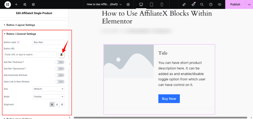 How to use Amazon API with Elementor