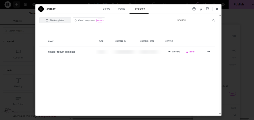 How to create AffiliateX block template