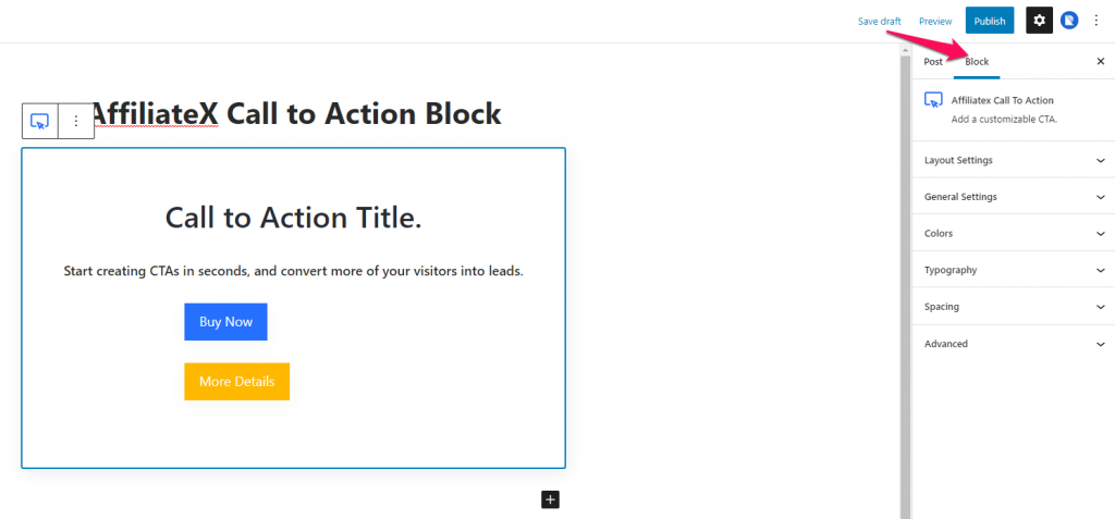 AffiliateX Call to Action