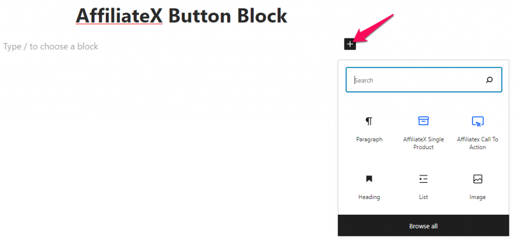 AffiliateX Button