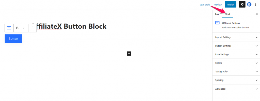 AffiliateX Button
