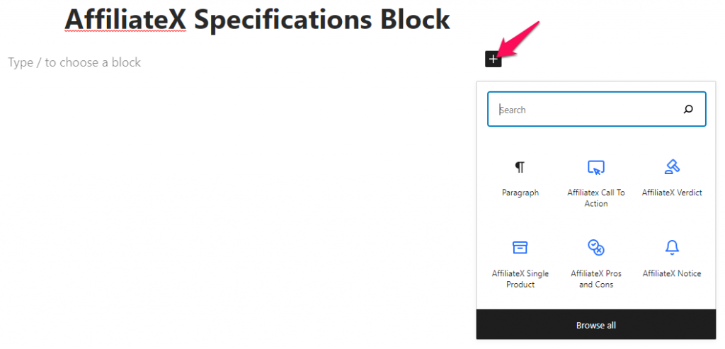 AffiliateX Specifications