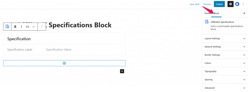 AffiliateX Specifications