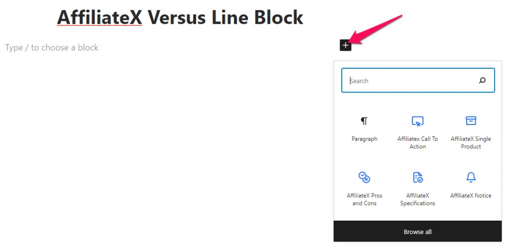 AffiliateX Versus Line
