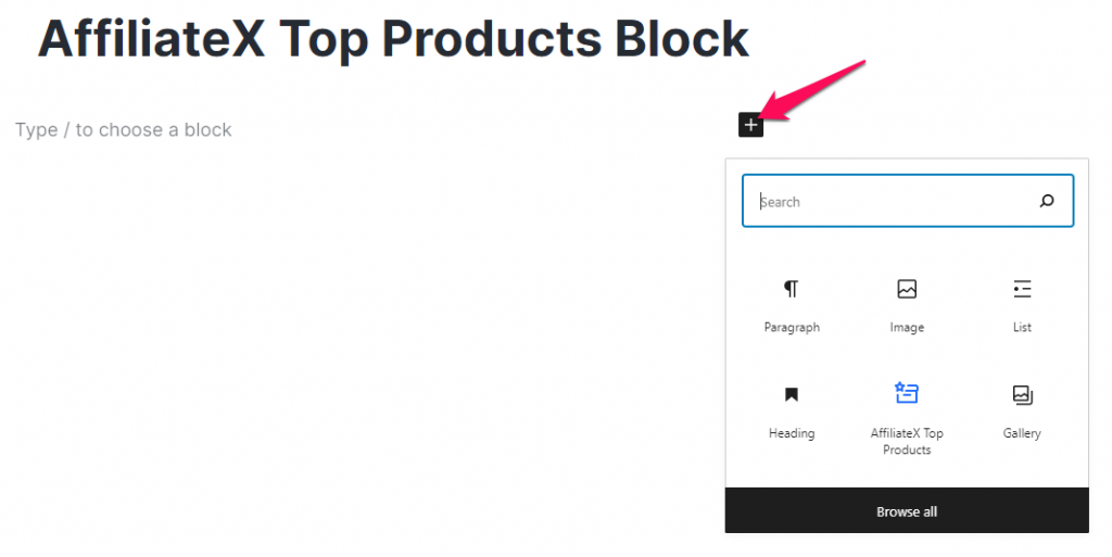 AffiliateX Top Products