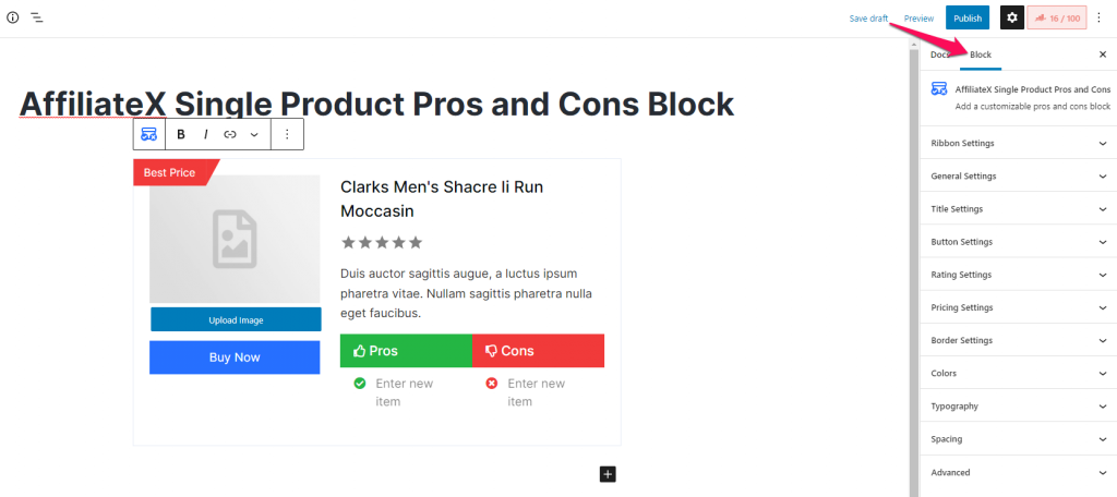 AffiliateX Single Product Pros and Cons
