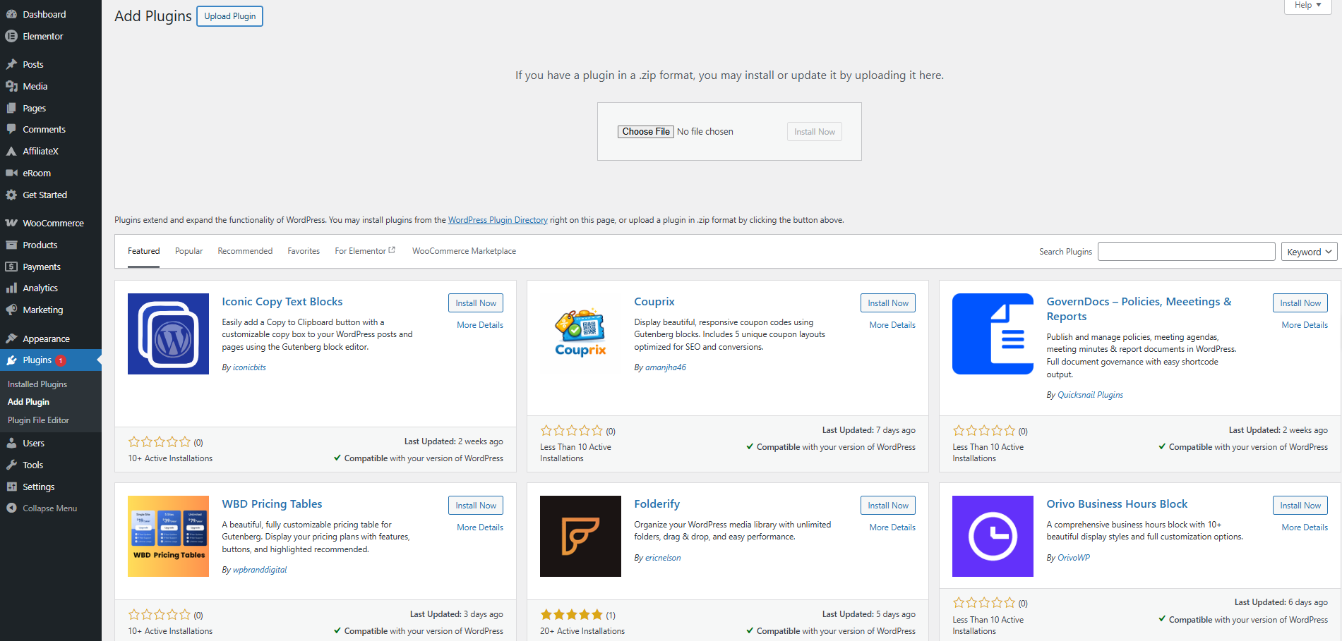 AffiliateX Pro Plugin Upload