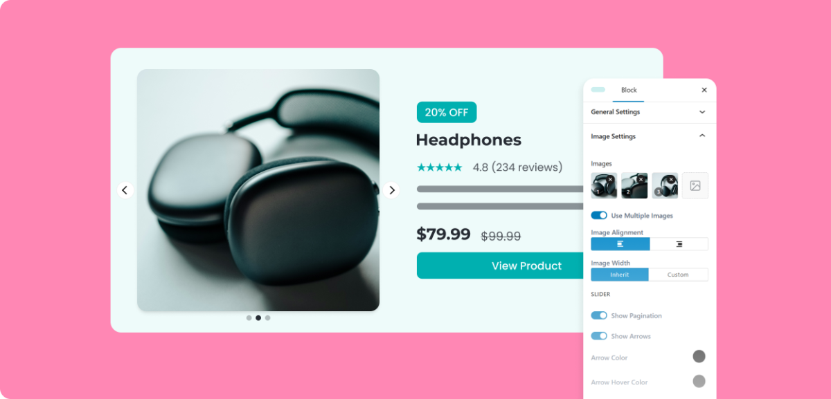 AffiliateX Image Slider Feature