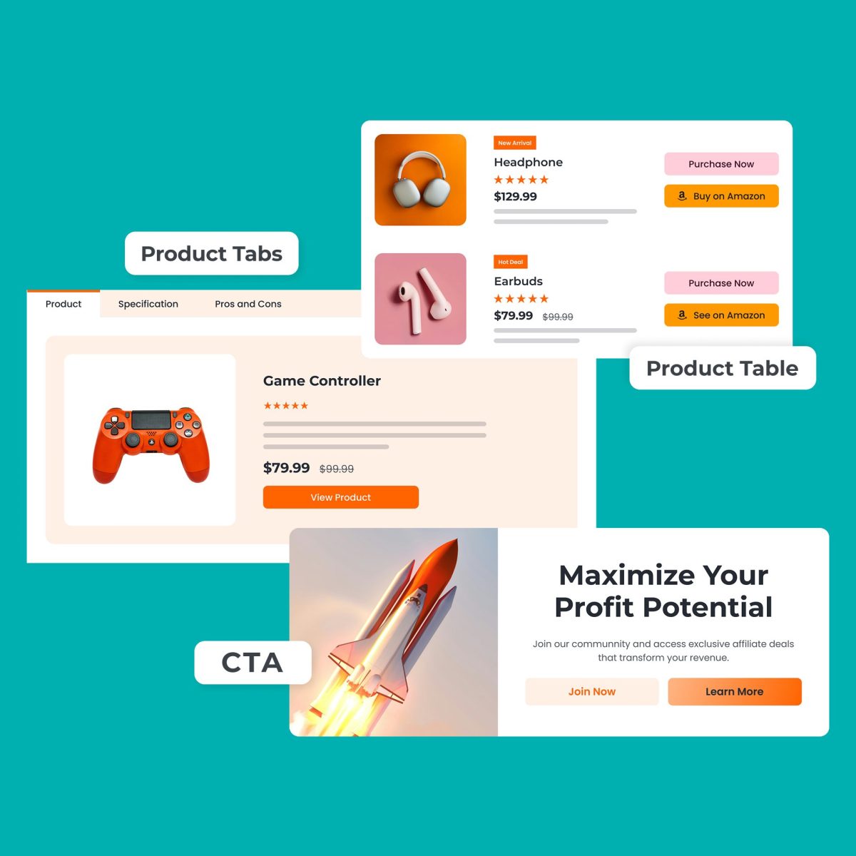 AffiliateX Ready-to-use Templates