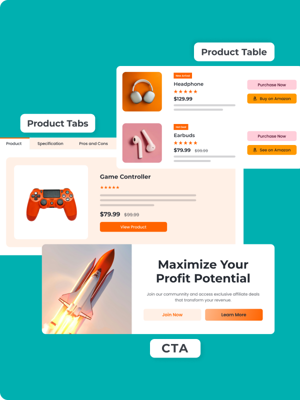 AffiliateX Ready-to-use Templates