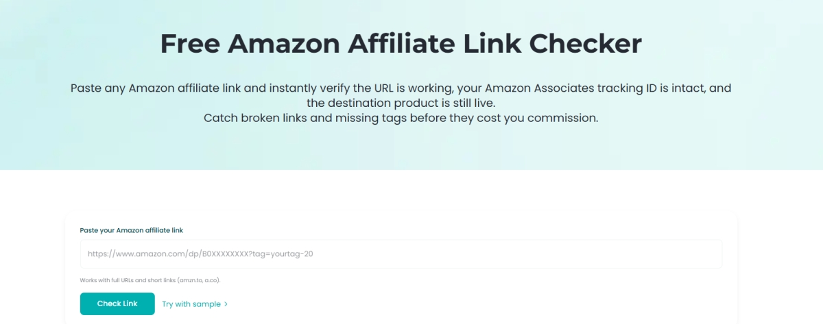 How to Audit Your Amazon Links for Free with AffiliateX Link Checker Tool
