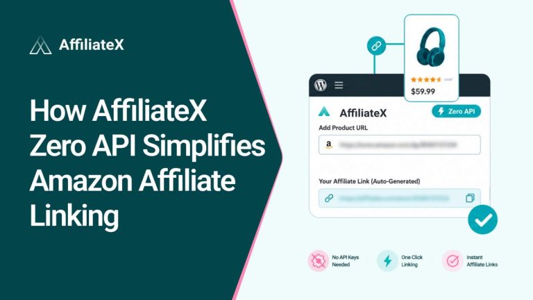 How AffiliateX Zero API Simplifies Amazon Affiliate Linking