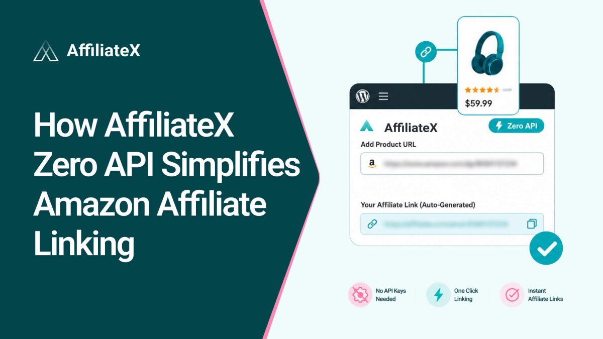 How AffiliateX Zero API Simplifies Amazon Affiliate Linking